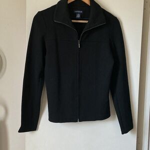 Ann Taylor Black Zip-Up Blazer